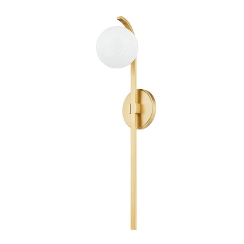 Hudson Valley Laval 1 LIGHT WALL SCONCE in Aged Brass Finish Model: 8424-AGB
