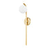 Hudson Valley Laval 1 LIGHT WALL SCONCE in Aged Brass Finish Model: 8424-AGB