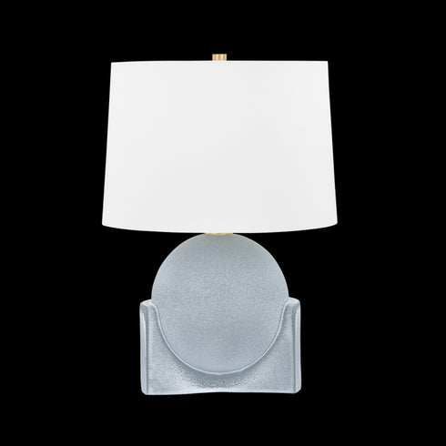 Hudson Valley Leeston Table Lamp in Aged Brass Finish Model: L4123-AGB/CRT