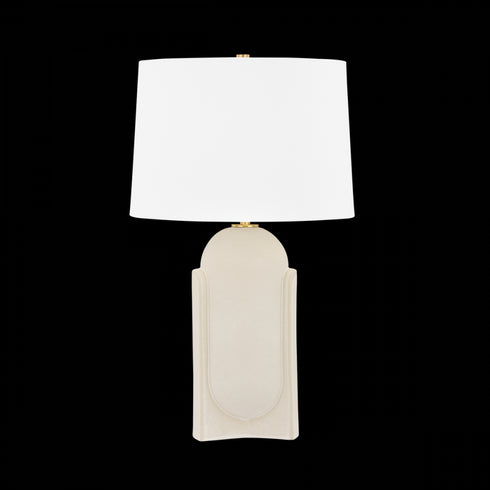 Hudson Valley Leeston Table Lamp in Aged Brass Finish Model: L4127-AGB/CMS