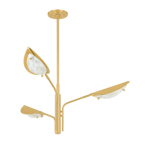 Hudson Valley LEVIN Chandelier in Aged Brass Finish Model: 7503-AGB