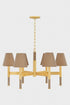 Hudson Valley Lindenwood Chandelier in Aged Brass Finish Model: 3434-AGB