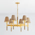 Hudson Valley Lindenwood Chandelier in Aged Brass Finish Model: 3434-AGB
