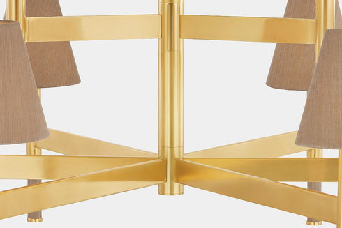 Hudson Valley Lindenwood Chandelier in Aged Brass Finish Model: 3448-AGB
