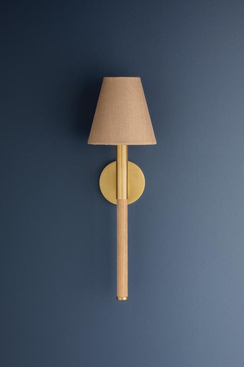Hudson Valley Lindenwood Wall Sconce in Aged Brass Finish Model: 3420-AGB