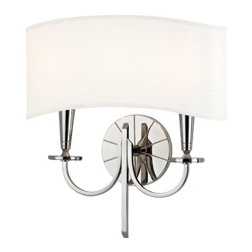Hudson Valley Mason Wall Sconce in Polished Nickel Finish Model: 8022-PN
