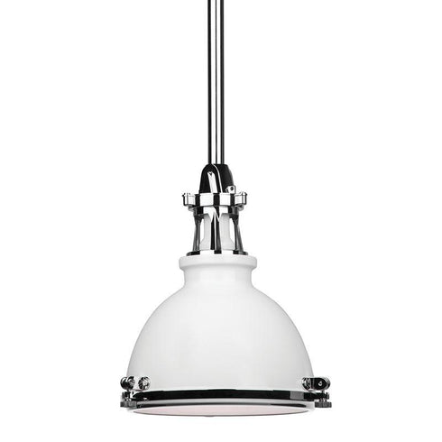 Hudson Valley Massena Pendant in Whit Polished Nickel Combo Finish Model: 4610-WPN