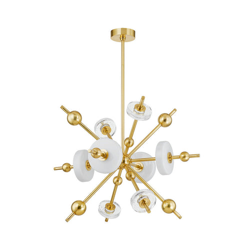 Hudson Valley Maynard Chandelier in Aged Brass Finish Model: 8132-AGB