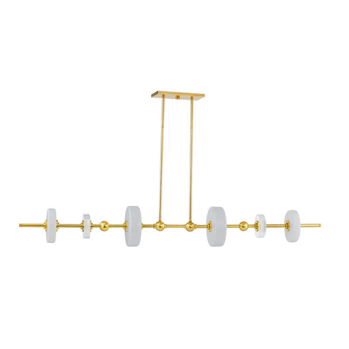 Hudson Valley Maynard Linear in Aged Brass Finish Model: 8160-AGB