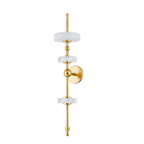 Hudson Valley Maynard Wall Sconce in Aged Brass Finish Model: 8130-AGB