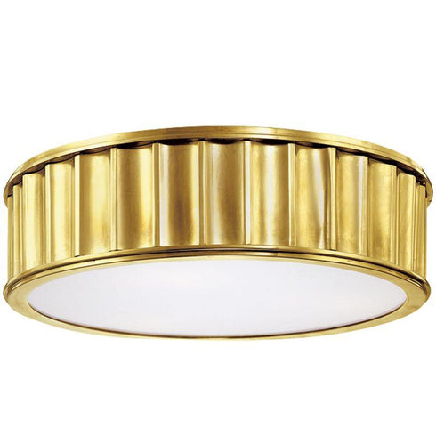 Hudson Valley Middlebury 2 LIGHT FLUSH MOUNT in Aged Brass Finish Model: 911-AGB