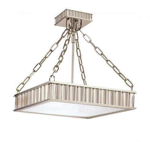 Hudson Valley Middlebury 3 LIGHT SEMI FLUSH in Aged Brass Finish Model: 933-AGB