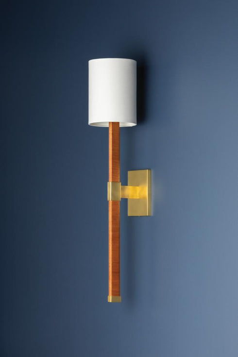 Hudson Valley Minnetonka Wall Sconce in Aged Brass Finish Model: 6130-AGB