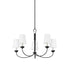 Hudson Valley Montpelier Chandelier in Aged Iron Finish Model: 5305-AI