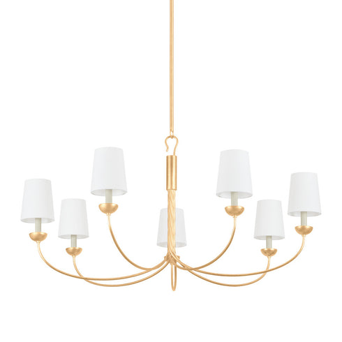 Hudson Valley Montpelier Chandelier in Aged Iron Finish Model: 5307-AI
