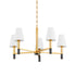 Hudson Valley Montreal Chandelier in Aged Brass Finish Model: 5630-AGB