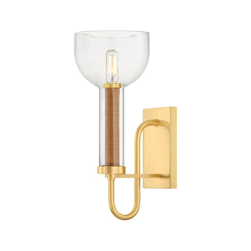 Hudson Valley NARROWSBURG Wall Sconce in Aged Brass Finish Model: 2615-AGB