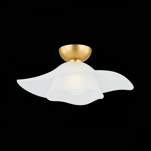 Hudson Valley Netherlee Flush Mount in Aged Brass Finish Model: 2918-AGB
