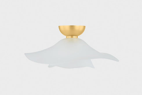 Hudson Valley Netherlee Flush Mount in Aged Brass Finish Model: 2918-AGB