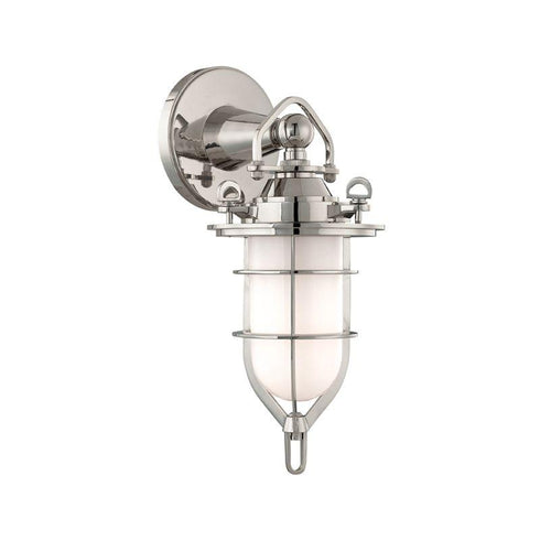 Hudson Valley New Canaan 1 LIGHT BATH BRACKET in Polished Nickel Finish Model: 6501-PN