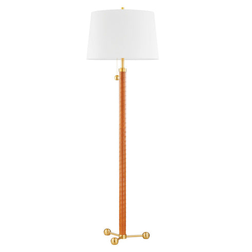 Hudson Valley Noho Floor Lamp in Aged Brass Finish Model: L6170-AGB