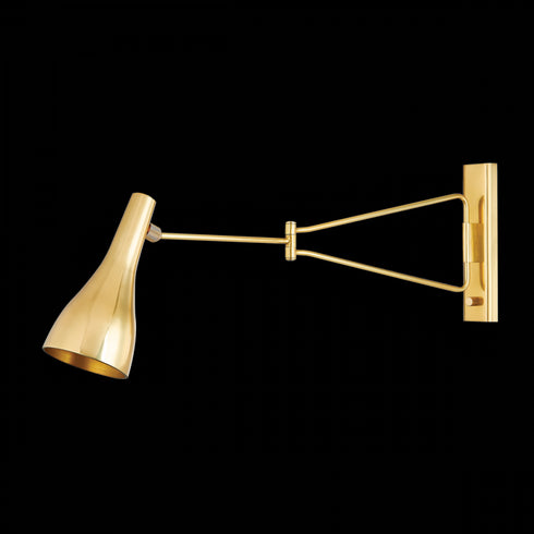 Hudson Valley Northford Wall Sconce in Aged Brass Finish Model: 6216-AGB