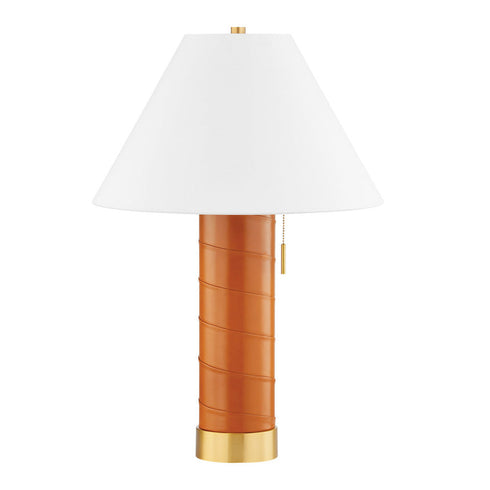 Hudson Valley Norwalk Table Lamp in Aged Brass Finish Model: L3429-AGB