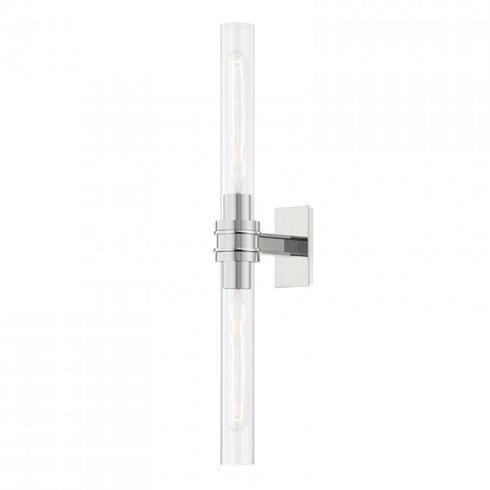Hudson Valley Oakfield 2 LIGHT BATH BRACKET in Polished Nickel Finish Model: 1042-PN