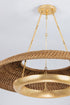 Hudson Valley Oaklyn Pendant in Vintage Gold Leaf Finish Model: 2336-VGL