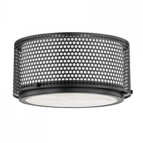 Hudson Valley Oracle Flush Mount in Black Brass Finish Model: 5914-BBR