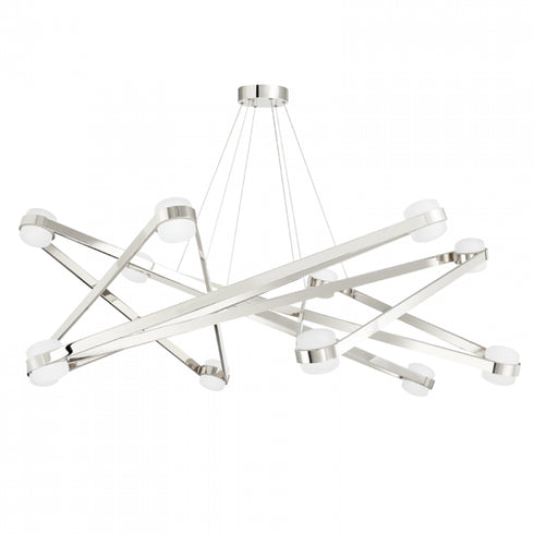 Hudson Valley Orbit 12 LIGHT CHANDELIER in Polished Nickel Finish Model: 2756-PN