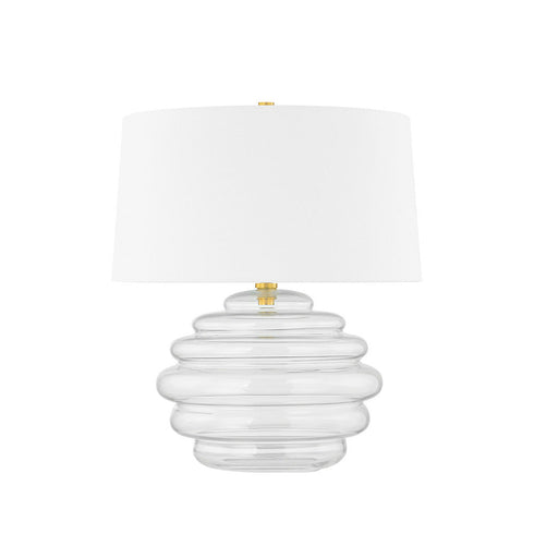 Hudson Valley Oshawa Table Lamp in Aged Brass Finish Model: L4523-AGB