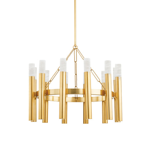 Hudson Valley Pali Chandelier in Aged Brass Finish Model: 5728-AGB