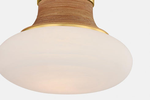 Hudson Valley Pearl River Flush Mount in Aged Brass Finish Model: 2308-AGB