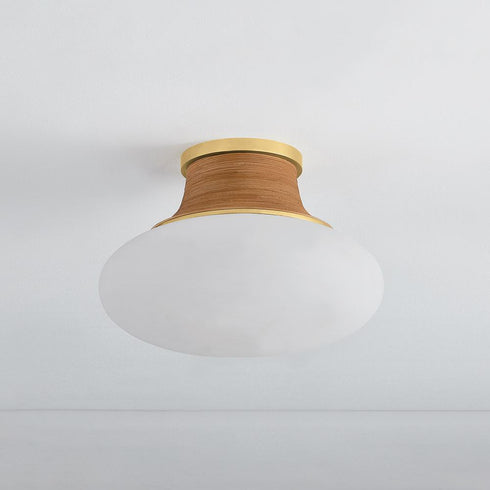 Hudson Valley Pearl River Flush Mount in Aged Brass Finish Model: 2310-AGB