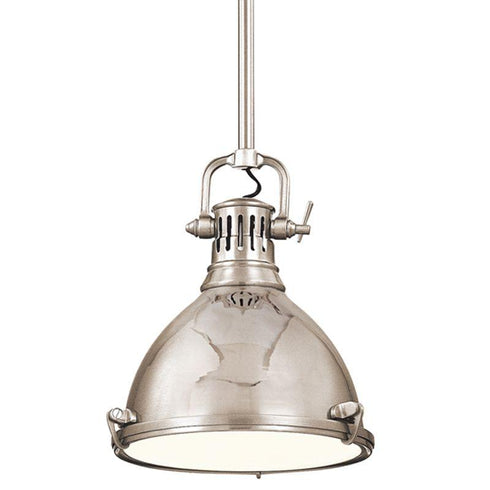 Hudson Valley Pelham 1 LIGHT PENDANT in Polished Nickel Finish Model: 2211-PN