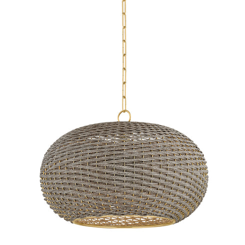 Hudson Valley PENARTH Pendant in Aged Brass Finish Model: 5525-AGB