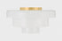 Hudson Valley Port Richmond Flush Mount in Aged Brass Finish Model: 1008-AGB