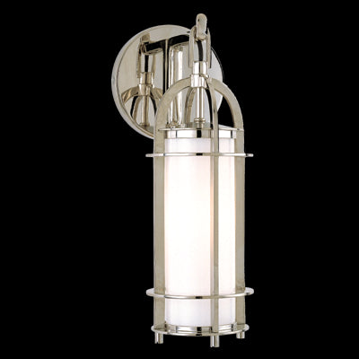 Hudson Valley Portland 1 LIGHT BATH BRACKET in Historic Nickel Finish Model: 8501-HN