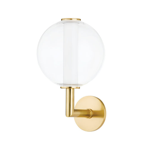 Hudson Valley Richford 1 LIGHT WALL SCONCE in Aged Brass Finish Model: 5209-AGB