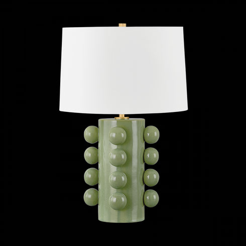 Hudson Valley Roselle Table Lamp in Aged Brass Finish Model: L9126-AGB/CMC
