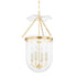 Hudson Valley Rousham 4 LIGHT LANTERN in Aged Brass Finish Model: MDS1602-AGB