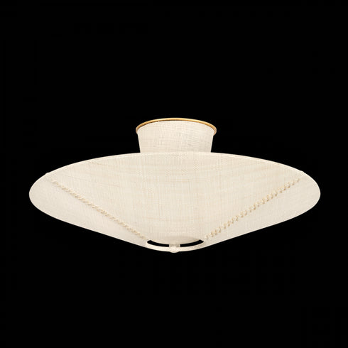 Hudson Valley Salisbury Mills Semi Flush in Gold Leaf Finish Model: 6021-GL