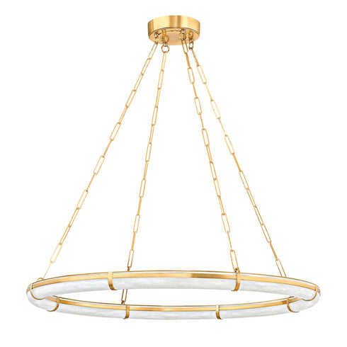 Hudson Valley Sennett Chandelier in Aged Brass Finish Model: 5142-AGB