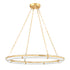 Hudson Valley Sennett Chandelier in Aged Brass Finish Model: 5142-AGB