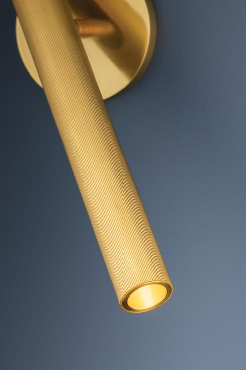 Hudson Valley Simeon Wall Sconce in Aged Brass Finish Model: 9141-AGB