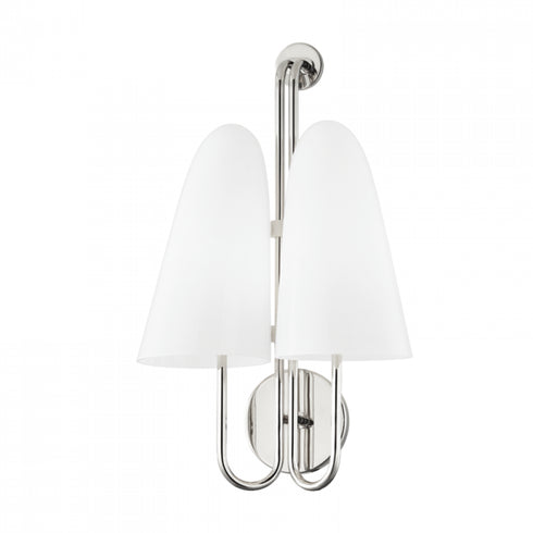 Hudson Valley Slate Hill Wall Sconce in Polished Nickel Finish Model: 7172-PN