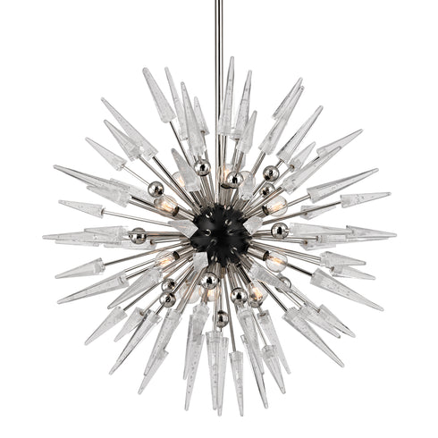 Hudson Valley Sparta Chandelier in Polished Nickel Finish Model: 9032-PN