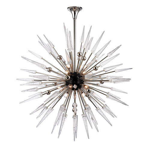 Hudson Valley Sparta Chandelier in Polished Nickel Finish Model: 9048-PN