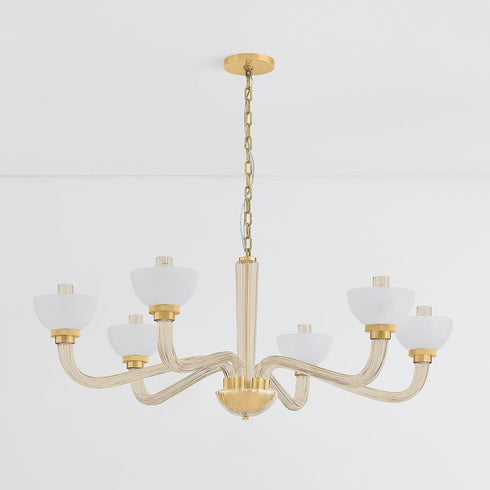 Hudson Valley St. Lawrence Chandelier in Aged Brass Finish Model: 3306-AGB